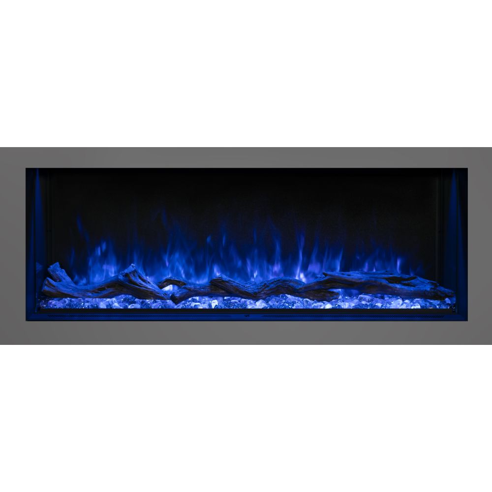 Modern Flames LPM-4416 44" Landscape Pro Multi Built-In/Clean Face Electric Fireplace in Black